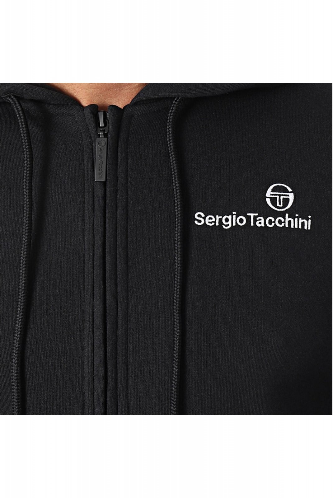 Sweat zippé à capuche Bold Sergio tacchini 502-BLK/WHT 40523