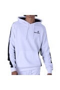 Sweat à capuche bande logo Side Sergio tacchini 118-WHT/BLK 40673