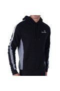 Sweat à capuche bande logo Side Sergio tacchini 524-BLK/DGM 40673