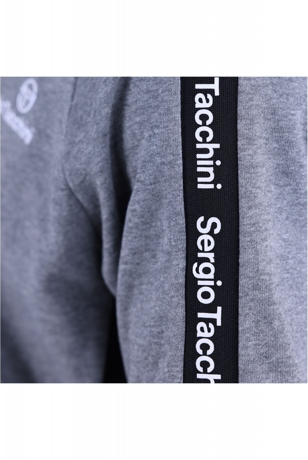 Sweat à capuche bande logo Side Sergio tacchini 910-DGM/BLK 40673