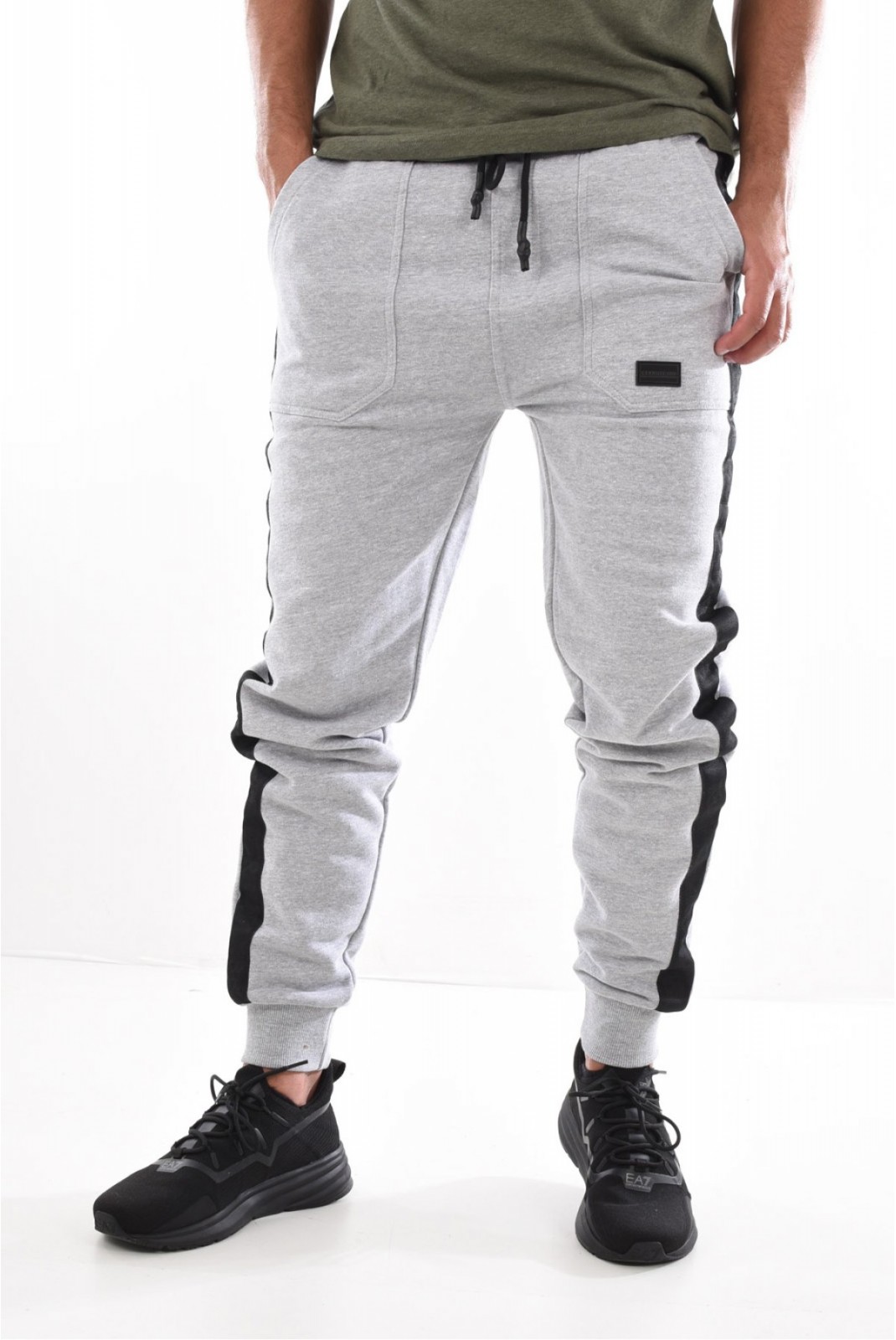 Pantalon jogging bande Giocose Cerruti 1881 GRIS GIOCOSE