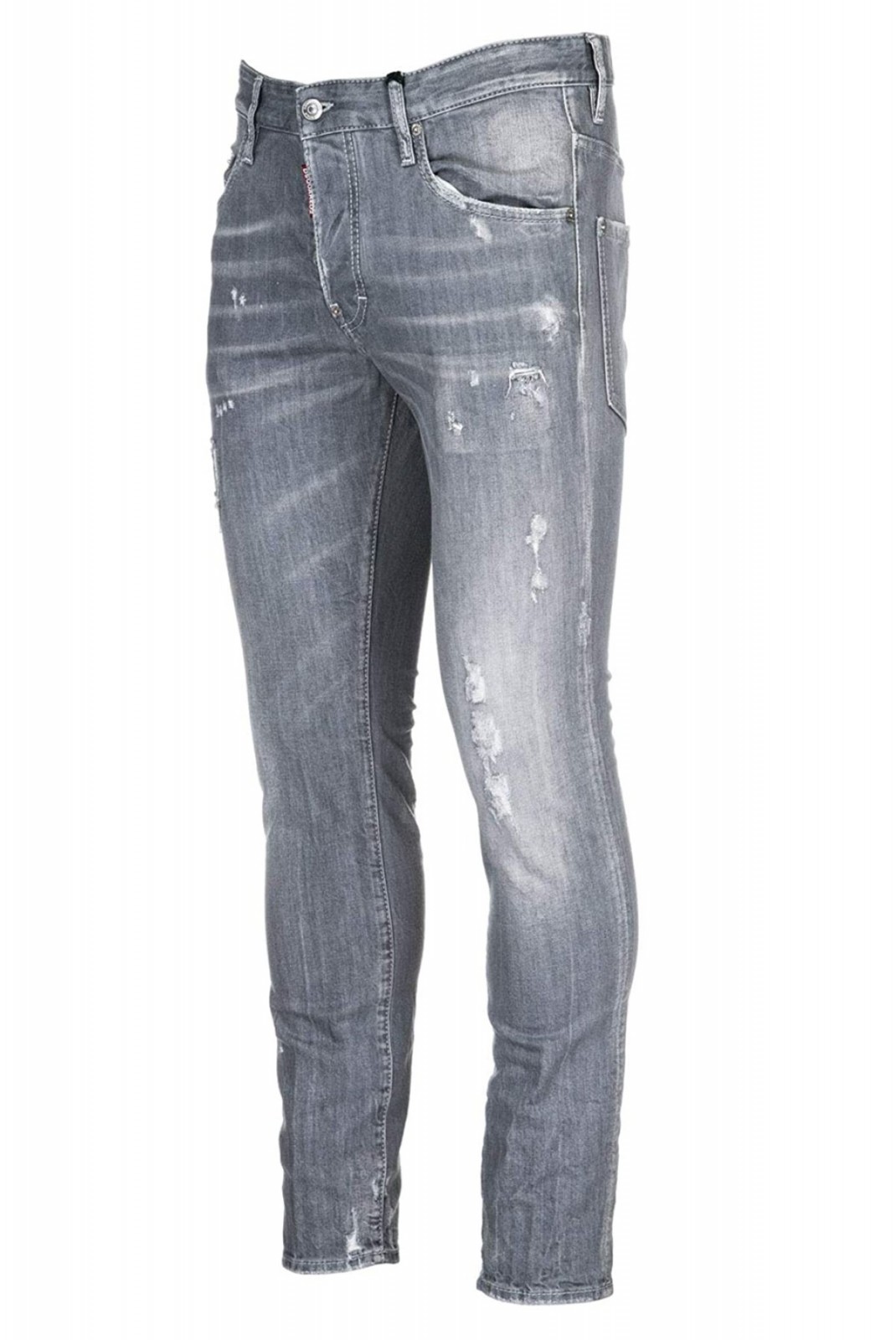 Jean slim stretch destroy SKATER Dsquared2 852 GREY S71LB0532