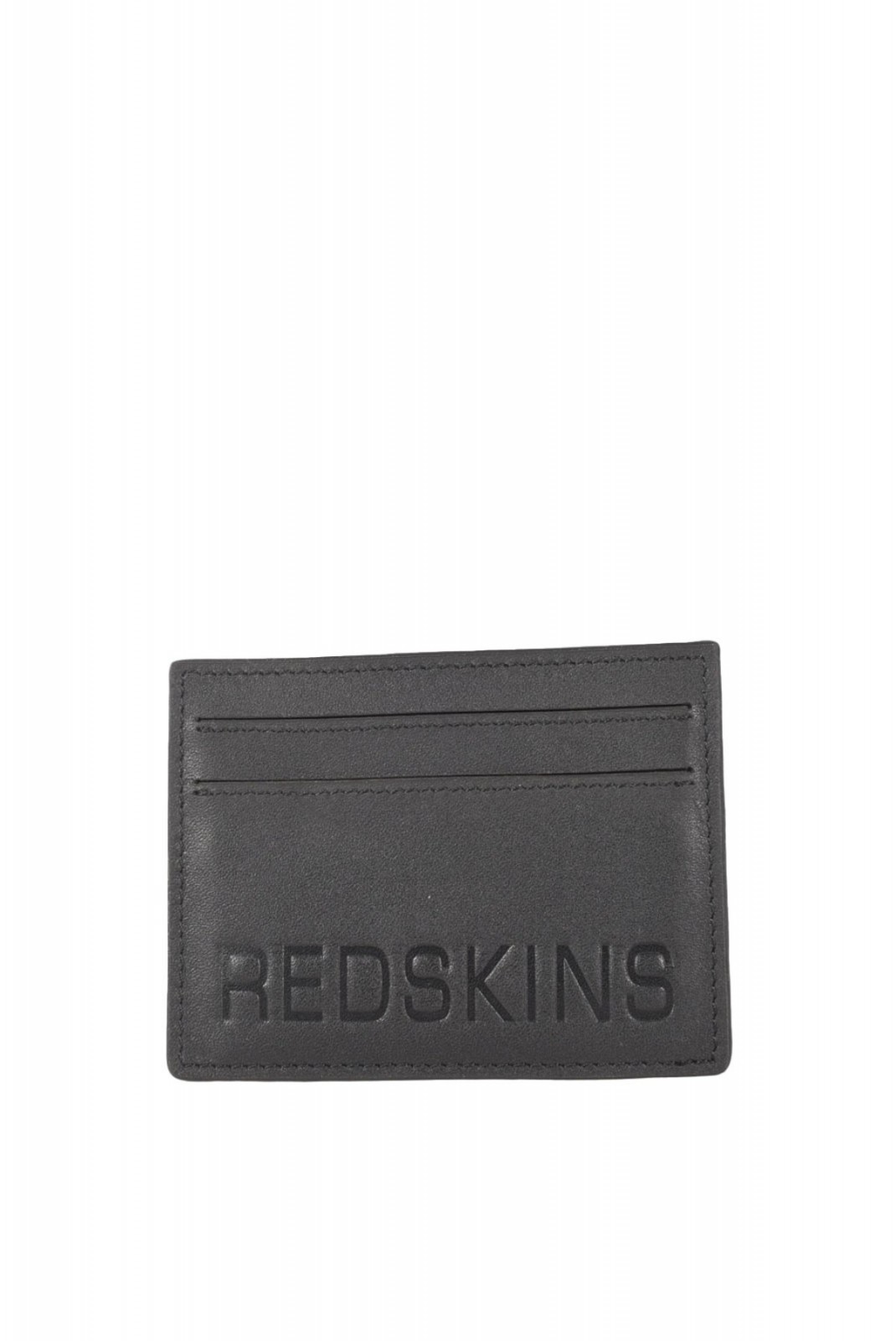 Porte cartes en cuir Racer Redskins NOIR RACER