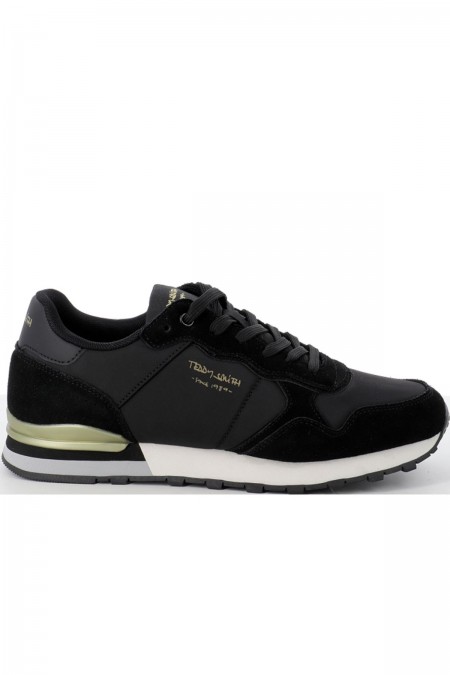 Sneakers cuir PU textile Teddy smith BLACK 78868