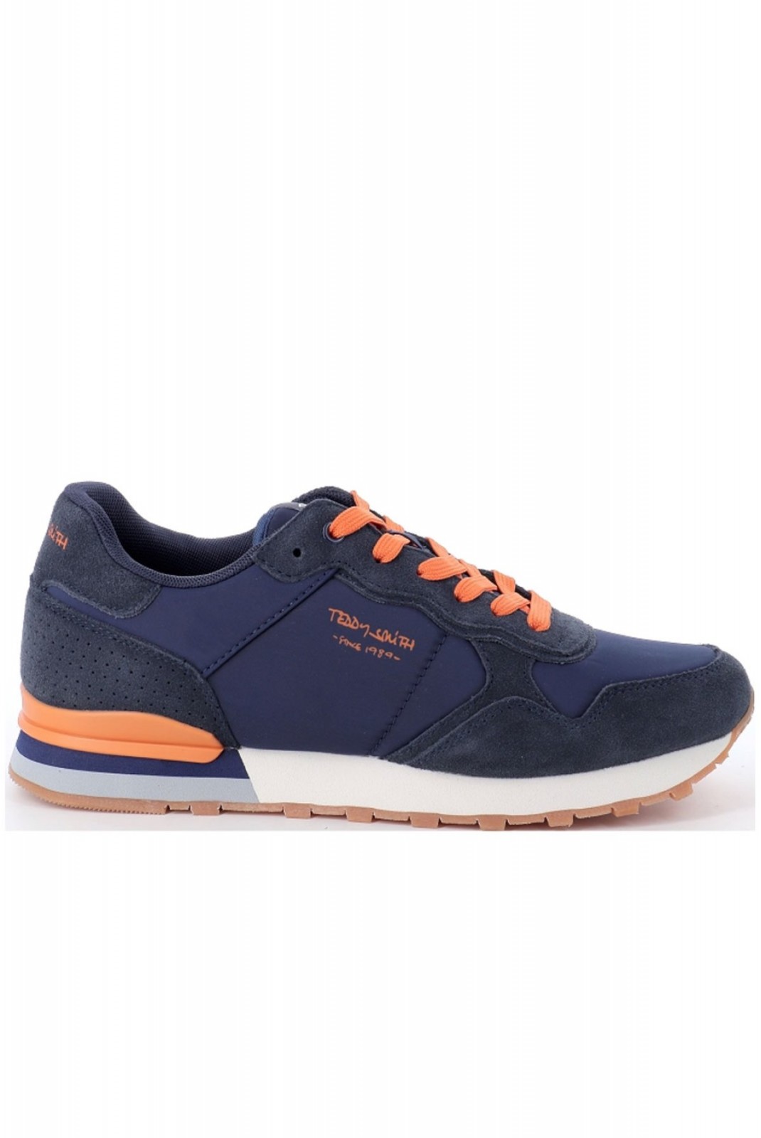 Sneakers cuir PU textile Teddy smith NAVY 78868