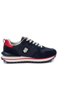 Sneakers cuir et textile Teddy smith NAVY 120003