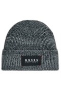 Bonnet logo patché Guess jeans BLACK/GREY AM5026 POL01