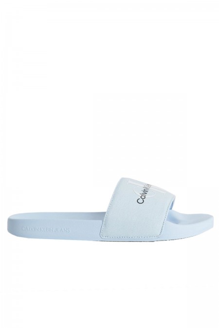 Mules en toile recyclée Calvin klein C1Q Chambray Sky YW0YW00103