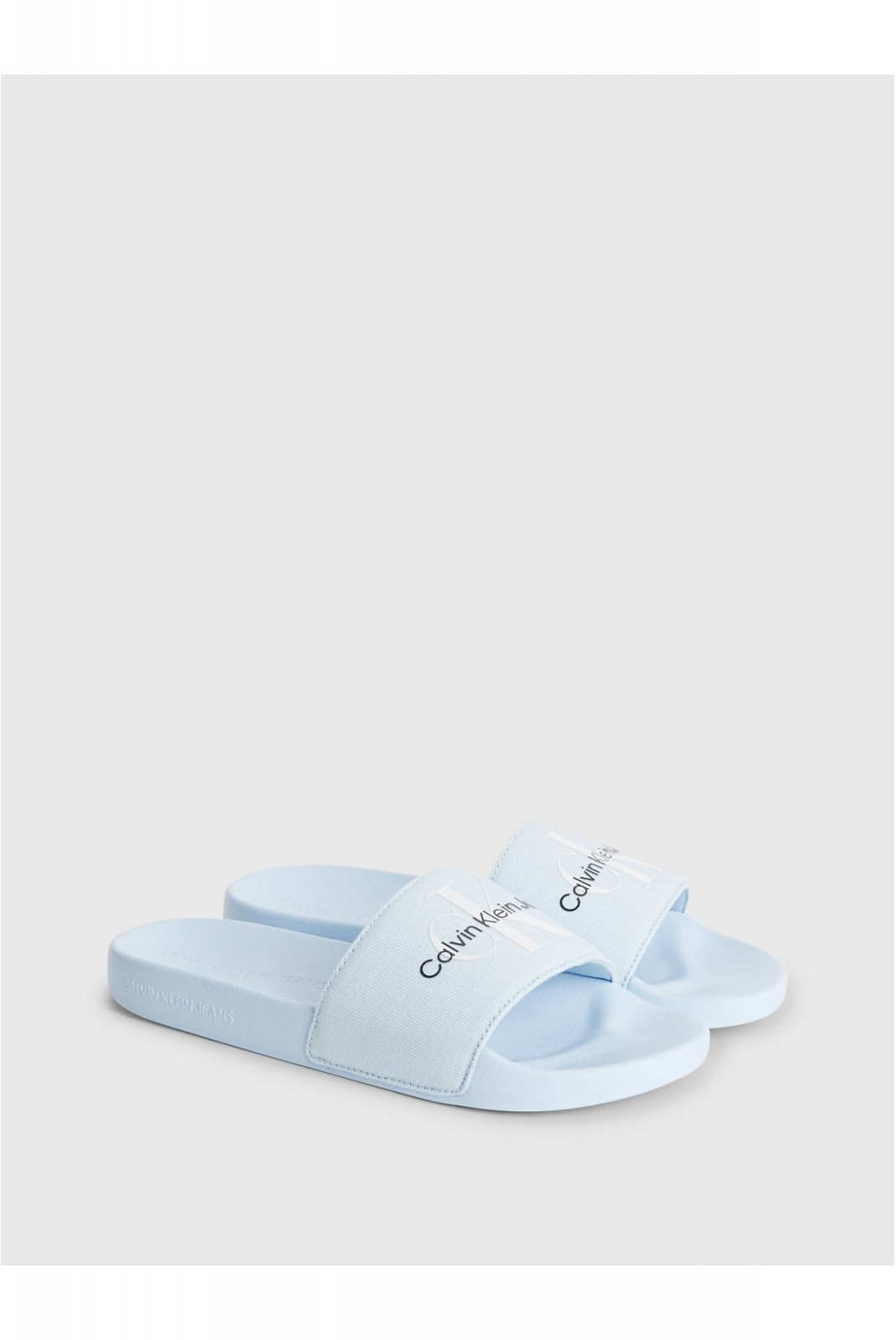 Mules en toile recyclée Calvin klein C1Q Chambray Sky YW0YW00103