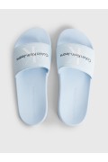 Mules en toile recyclée Calvin klein C1Q Chambray Sky YW0YW00103