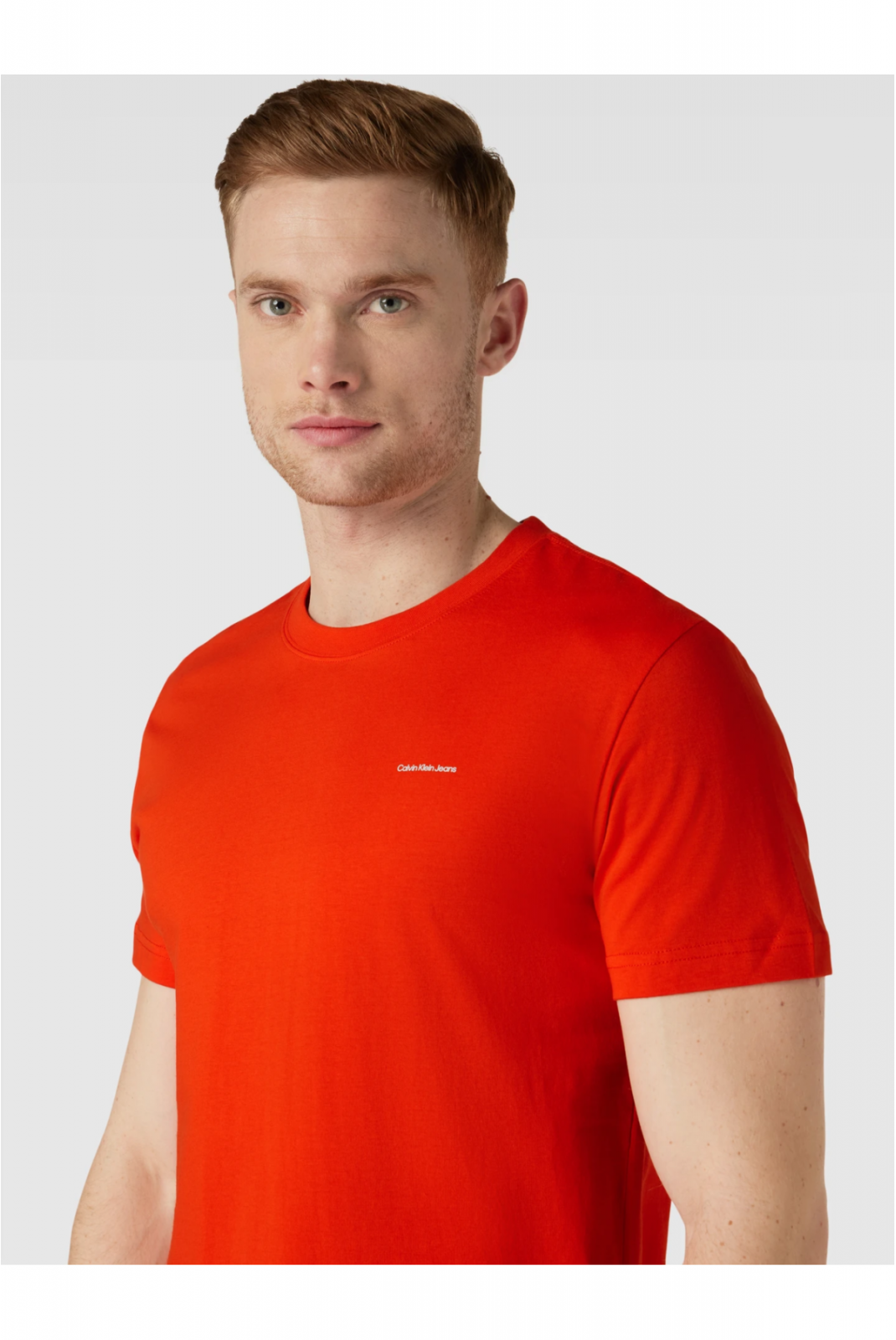 Pack de 2 Tshirt 100% coton Calvin klein XA7 Fiery Red / Bright White J30J325203