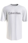 TShirt stretch logo brodé Calvin klein O76 WHITE (EIFFEL TOWER LOGO) 000NM2501E