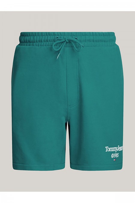 Short de jogging 100% coton Tommy Jeans CT0 Timeless Teal DM0DM19153