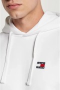 Sweat à capuche 100% coton Tommy Jeans YBR White DM0DM17988