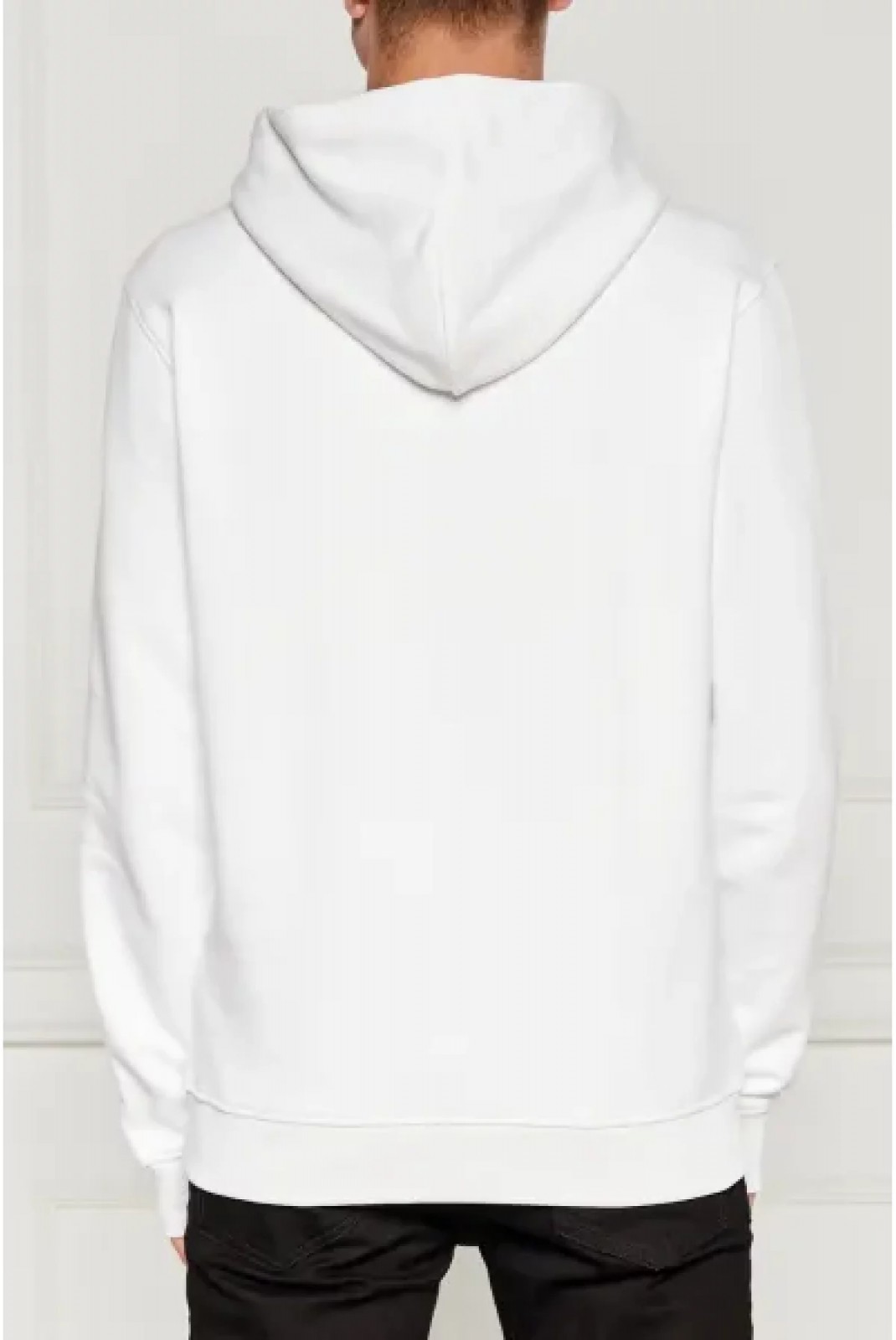 Sweat à capuche 100% coton Tommy Jeans YBR White DM0DM17988