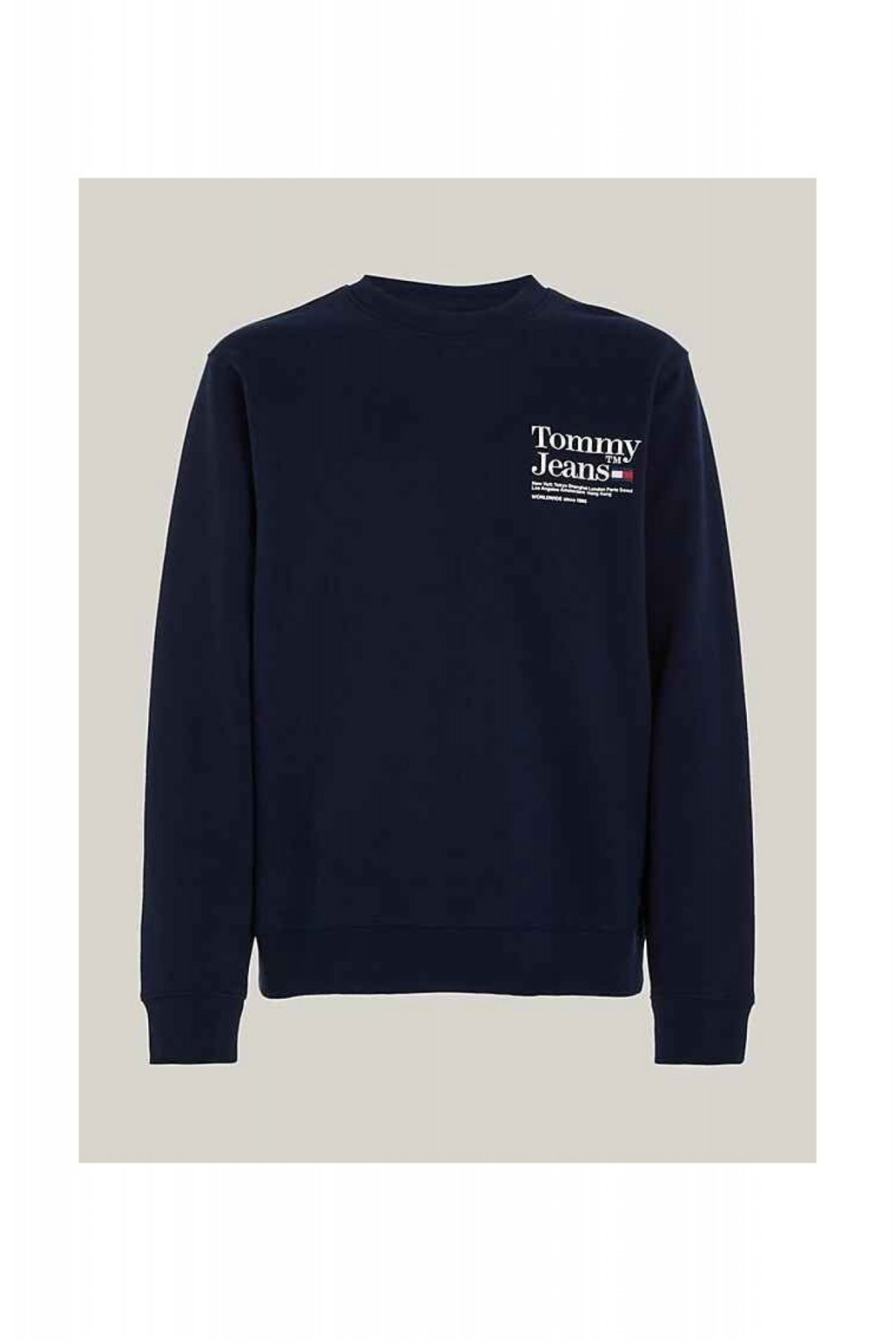 Sweat molleton logo Tommy Jeans C1G Dark Night Navy DM0DM18861