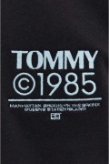 Sweat à capuche logo brodé Tommy Jeans BDS Black DM0DM18385