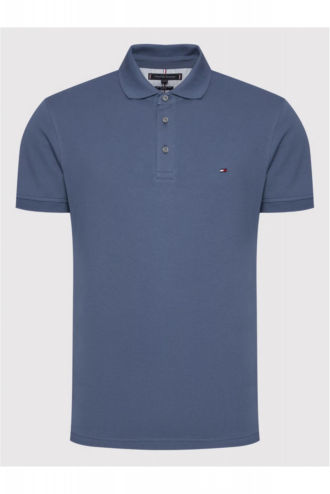 Polo 1985 coton stretch Tommy Hilfiger C9T Faded Indigo MW0MW17771