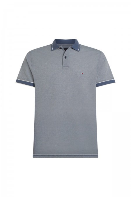 Polo surpiqué coton Tommy Hilfiger C9T Faded Indigo / Ecru MW0MW34778