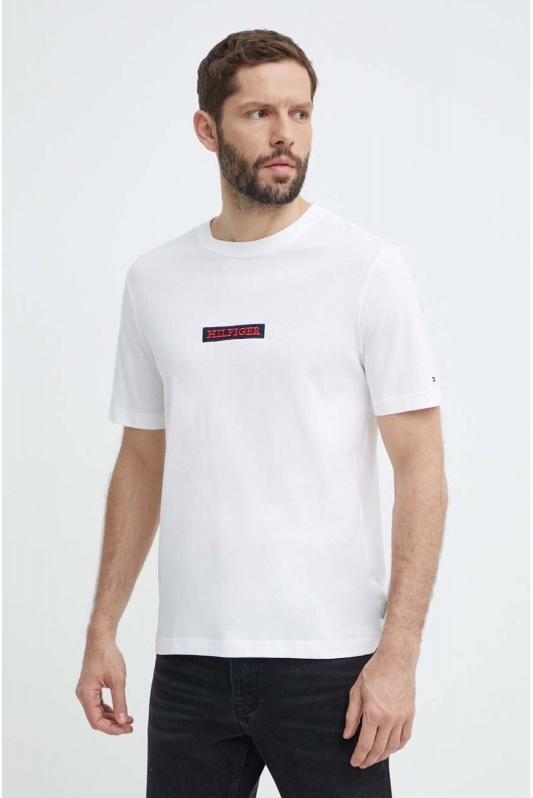 TShirt 100% coton Tommy Hilfiger YBR White MW0MW34373