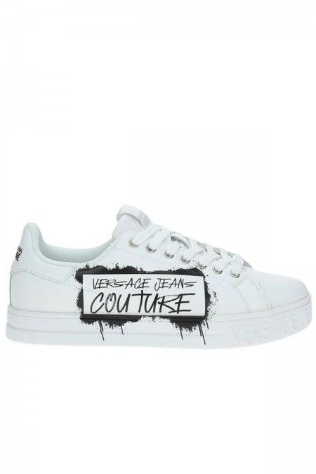 Sneakers basses cuir Versace Jeans 003 WHITE 77YA3SKC ZP307