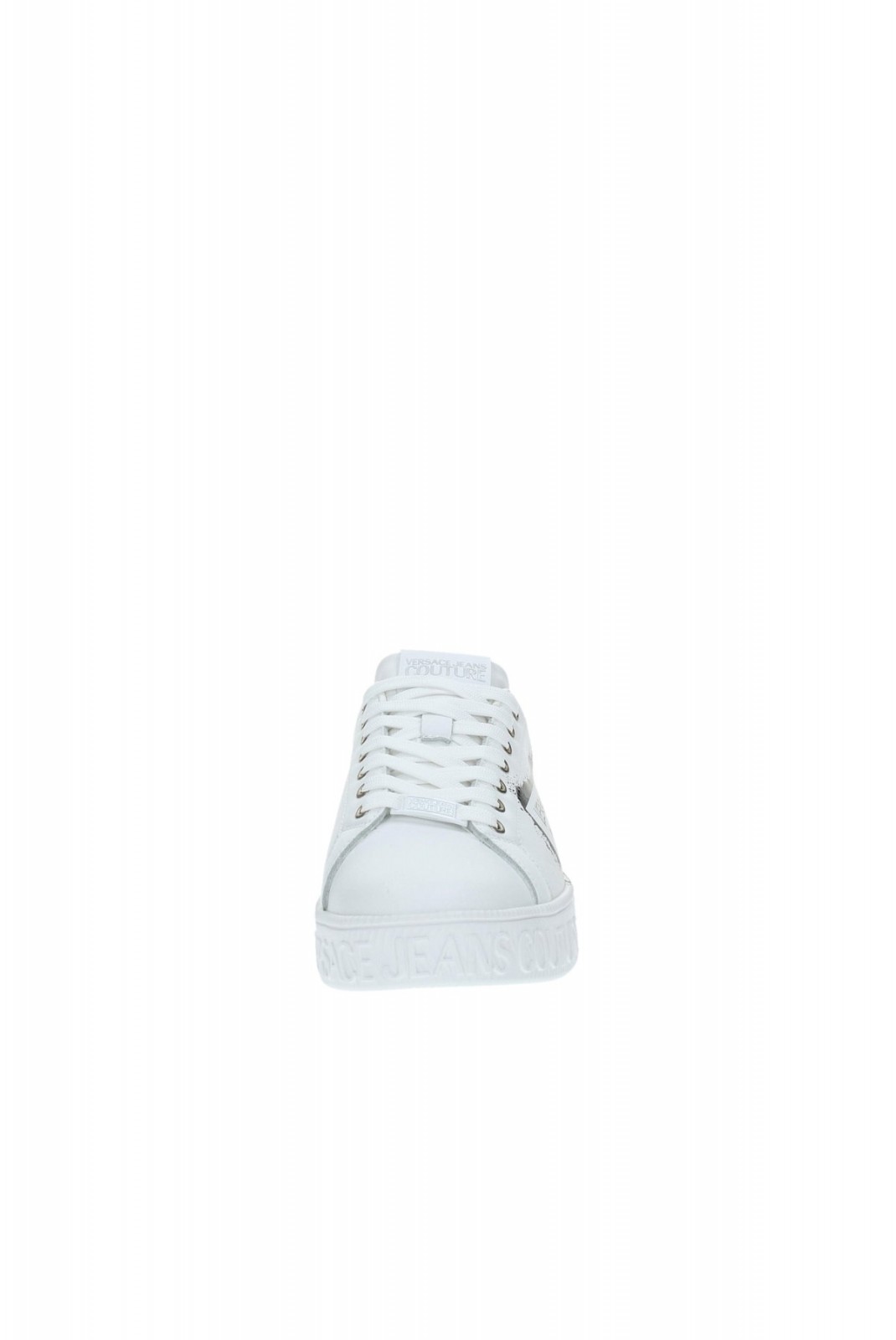 Sneakers basses cuir Versace Jeans 003 WHITE 77YA3SKC ZP307