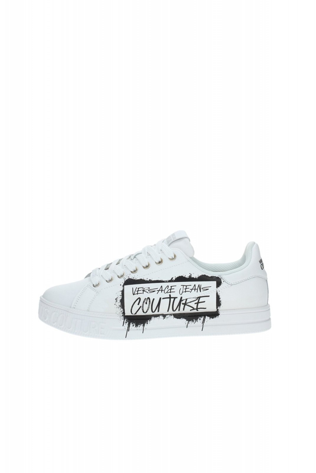 Sneakers basses cuir Versace Jeans 003 WHITE 77YA3SKC ZP307