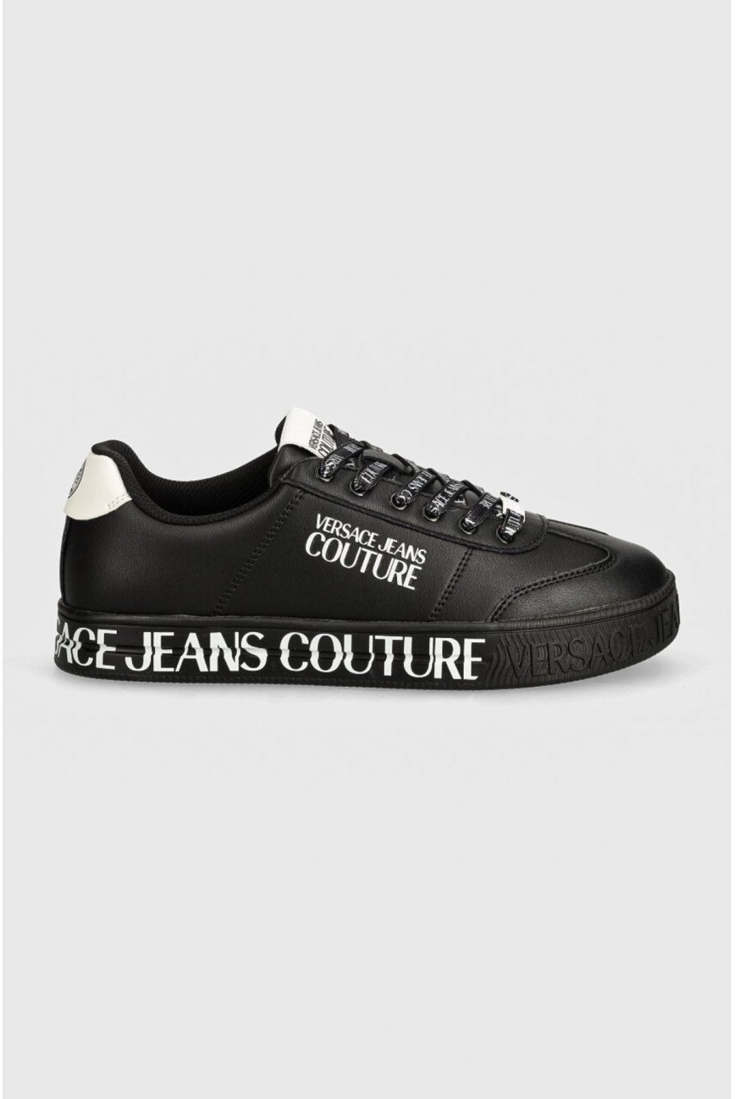 Sneakers cuir Versace Jeans 899 BLACK  77YA3SK6 ZP335