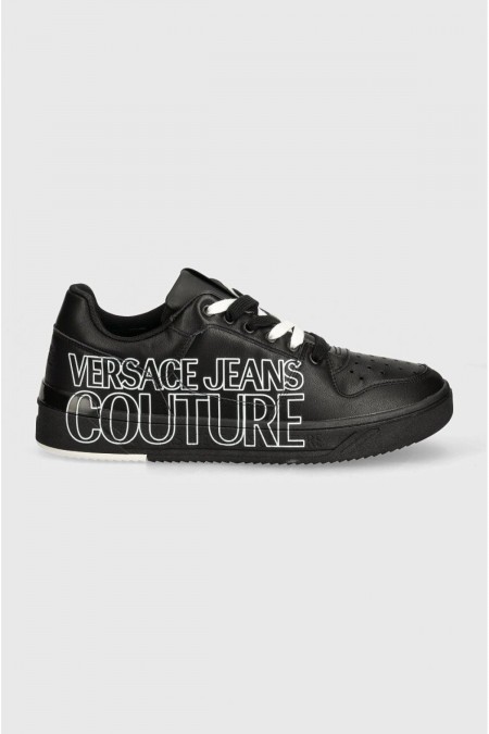 Sneakers cuir Versace Jeans 899 BLACK  77YA3SJ5 ZP346