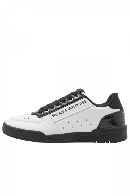 Sneakers basses cuir Brooklyn Versace Jeans L02 WHITE/BLACK 77YA3SD4 ZP349