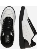 Sneakers basses cuir Brooklyn Versace Jeans L02 WHITE/BLACK 77YA3SD4 ZP349