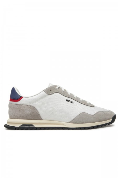 Sneakers cuir textile Zayn Lowp Hugo boss 184 Open White 50517276