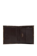 Portefeuille cuir logo Lea 22 Guess jeans BROWN/OCHRE SMVELE LEA22