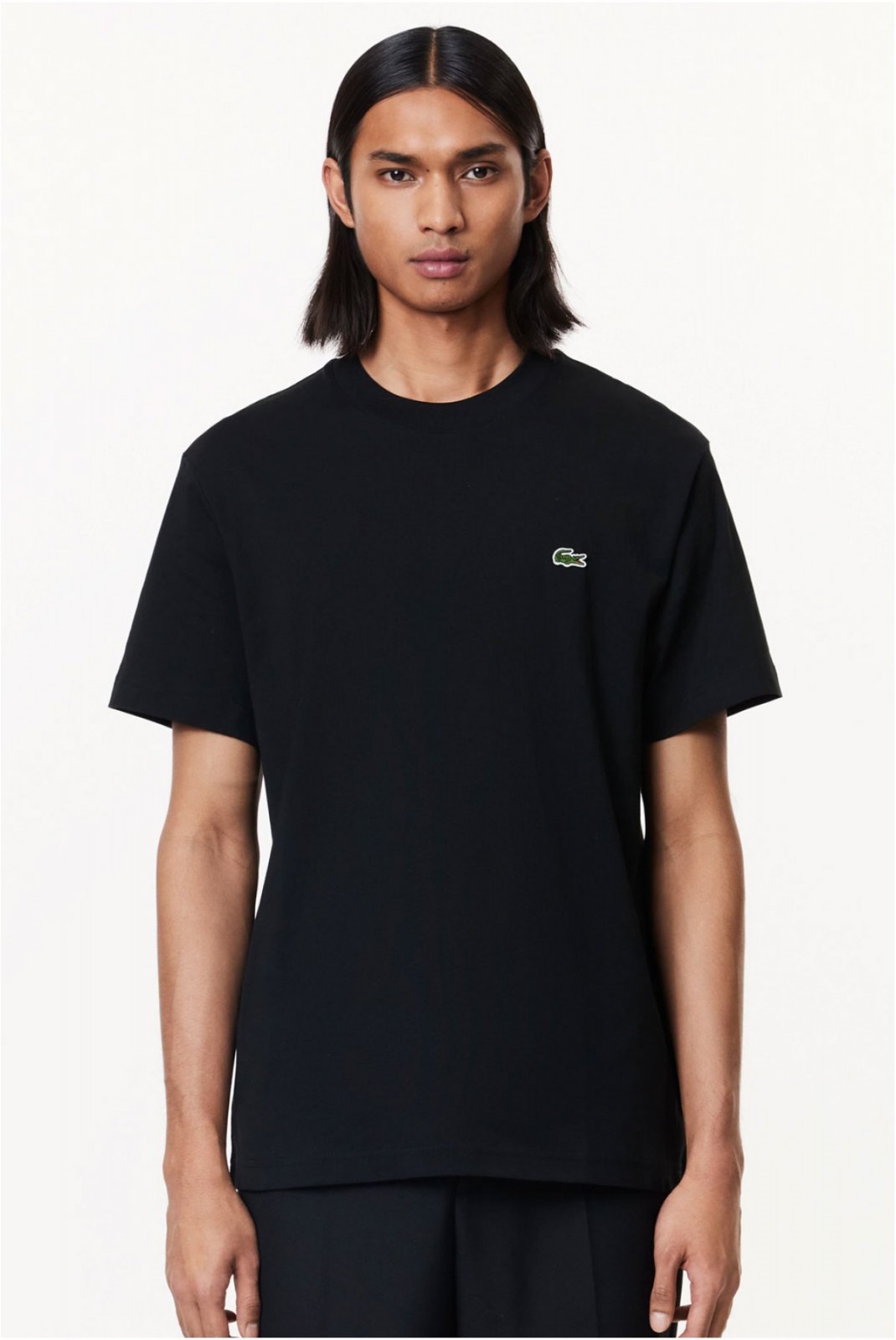 TShirt basique 100%coton Lacoste 031 BLACK  TH7318