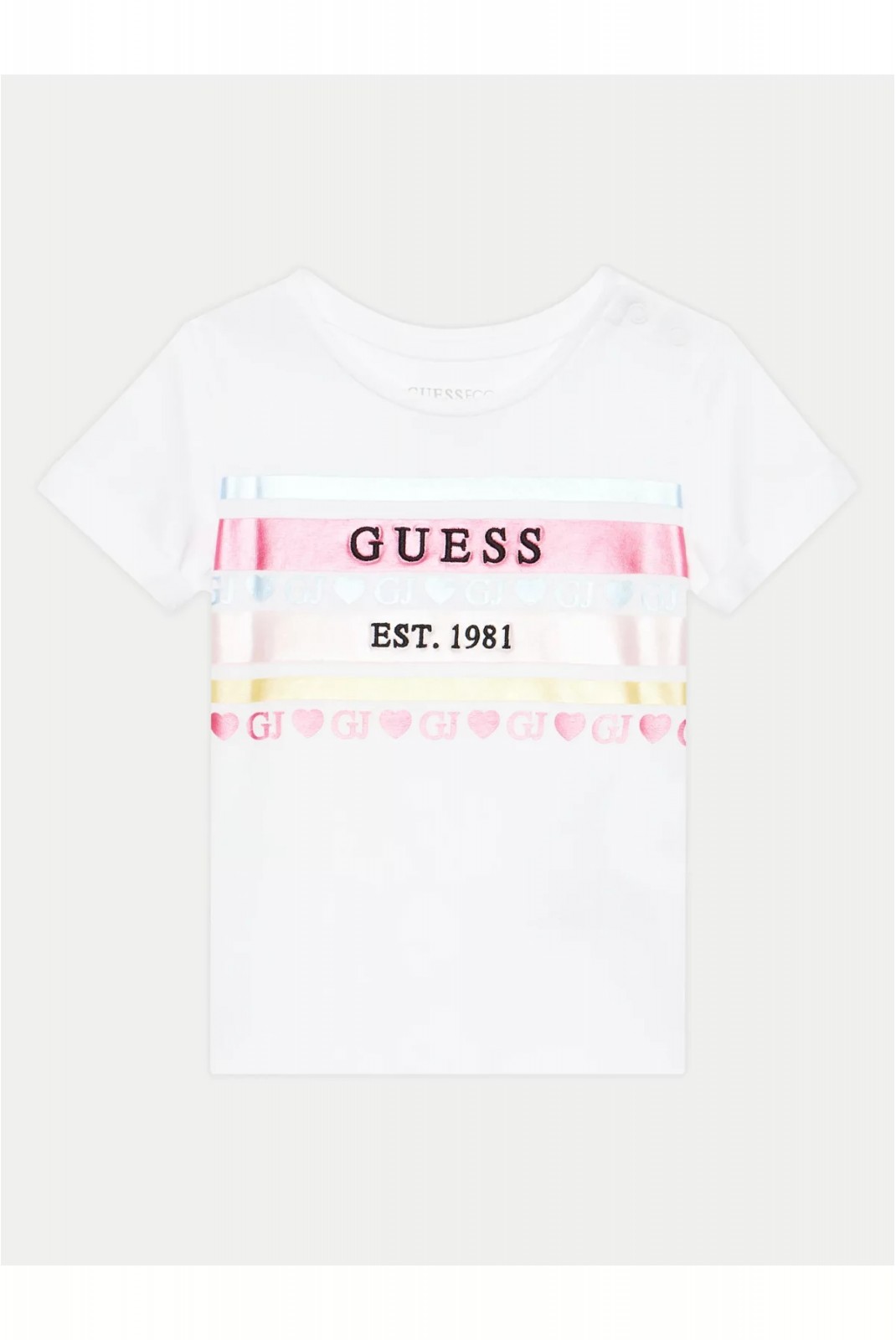 TShirt MC logo Guess jeans G011 Pure White A4YI03 K6YW4