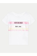 TShirt MC logo Guess jeans G011 Pure White A4YI03 K6YW4