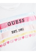 TShirt MC logo Guess jeans G011 Pure White A4YI03 K6YW4