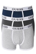 Pack de 3 boxers coton stretch Guess jeans FB62 GREY/BLUE/DARK GREY U4BG80 KCEJ0