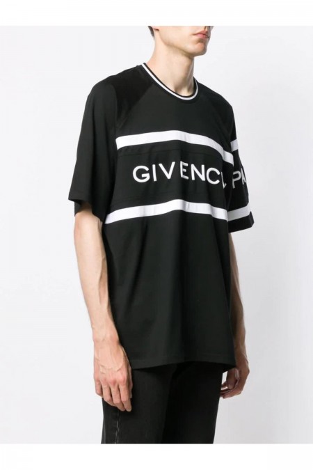 TShirt MC coton logo relief Givenchy 001 NOIR BM70KU3002