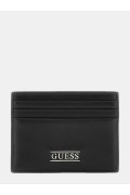 Porte carte cuir Lea25 Guess jeans BLACK SMNEBR LEA25