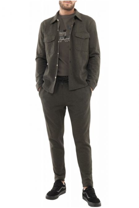 Ensemble pantalon et veste Just Emporio KAKI/BLACK JE-JALYON