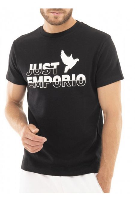 TShirt logo 100% cotonJust Emporio BLACK JE-MELTON-A