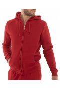 Sweat zippé molletonné Just Emporio DARK RED JE-520