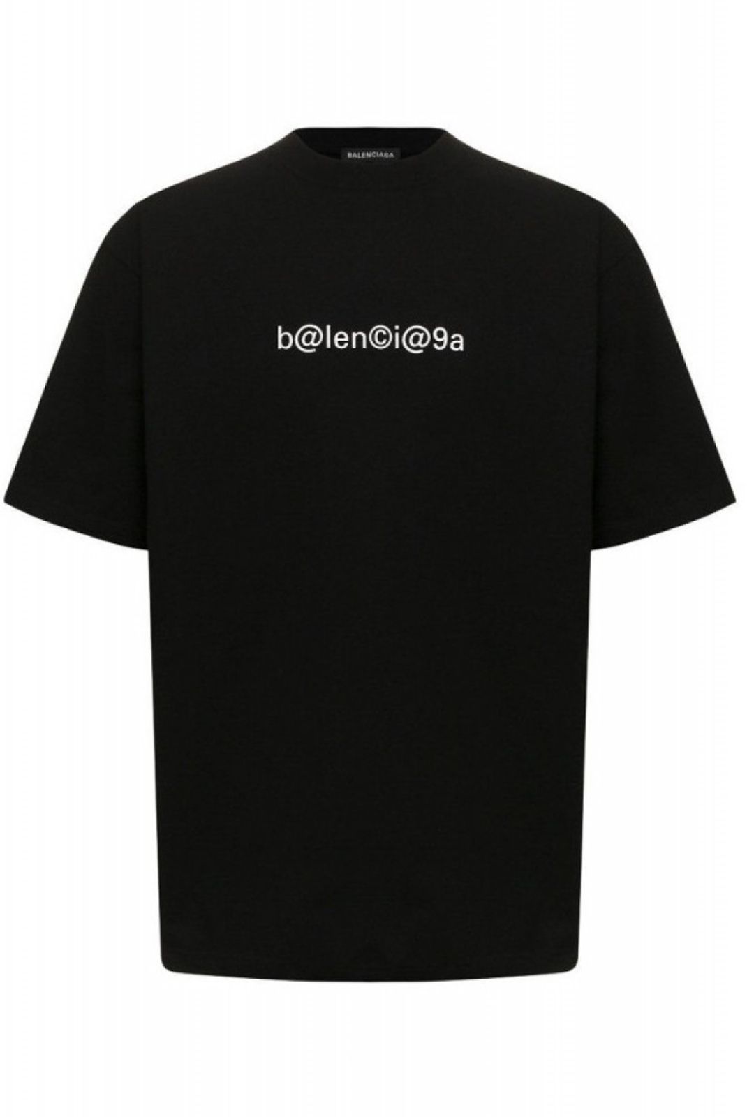 TShirt droit logo printé Balenciaga 1070 NOIR 620969 TIV50