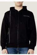 Sweat zippé capuche Armani exchange 1200 BLACK 3RZMBB ZJCAZ