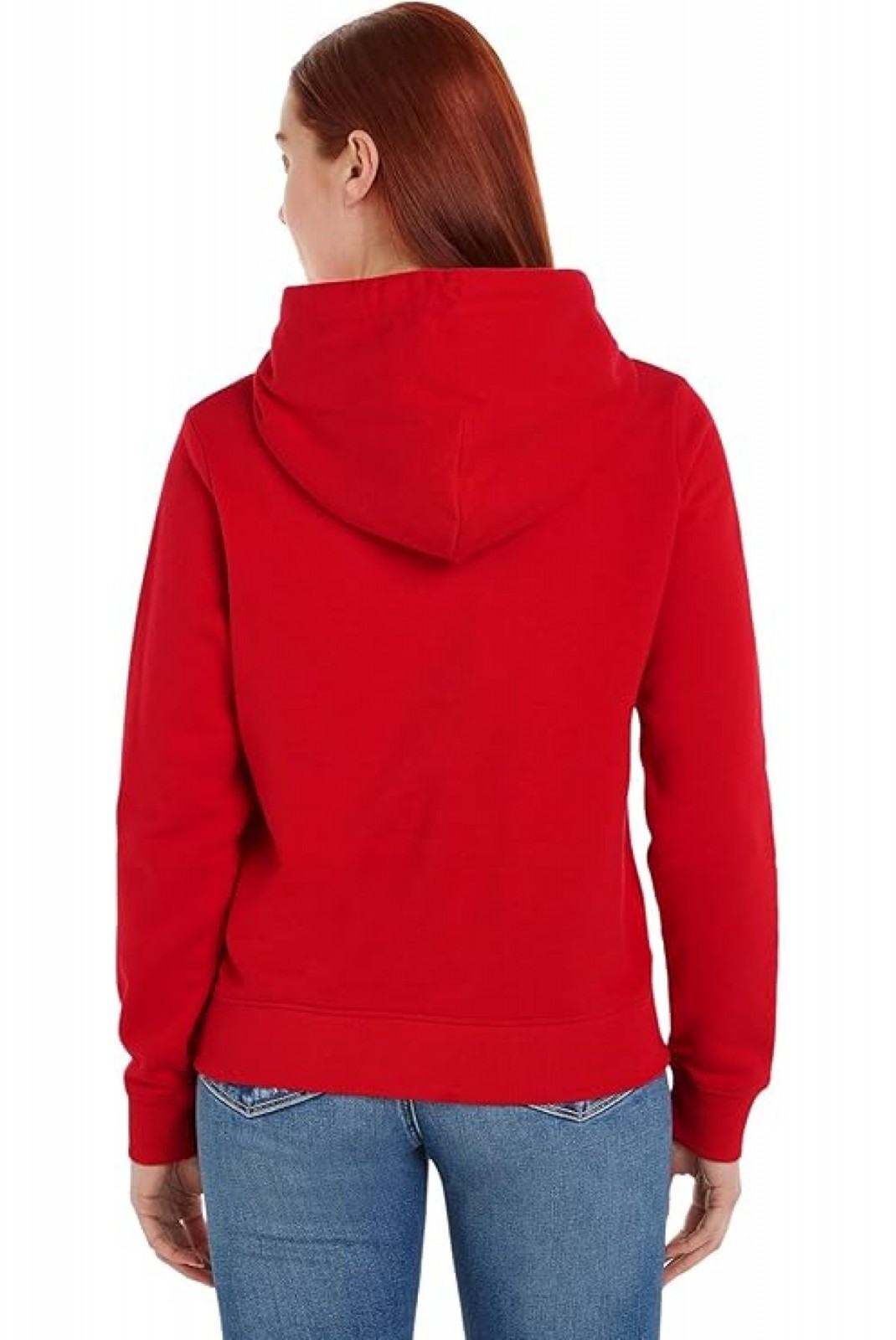 Sweat basique à capuche Tommy Jeans VLP Deep Rouge DW0DW17324