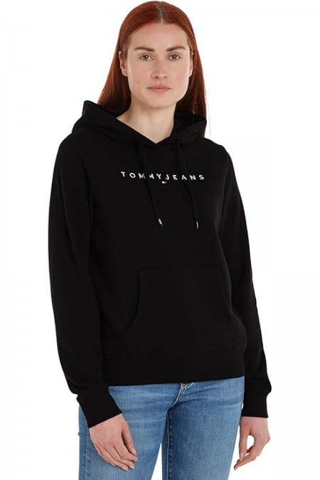 Sweat basique à capuche Tommy Jeans BDS Black DW0DW17324