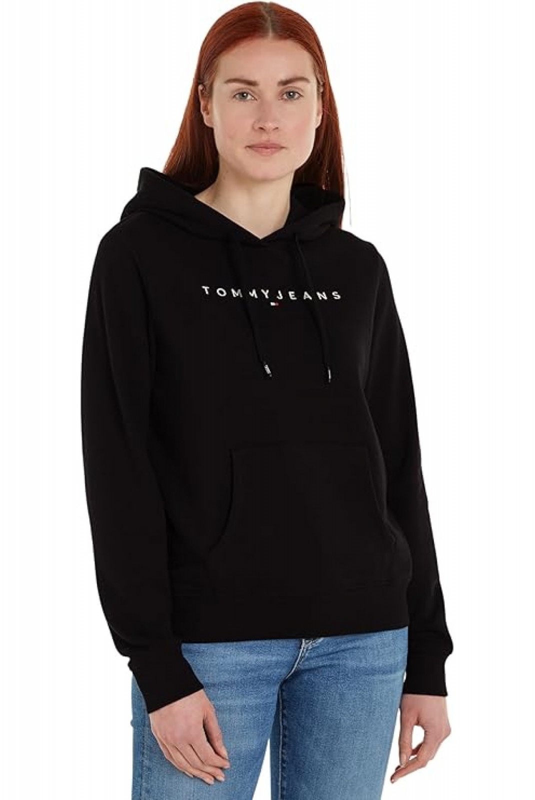 Sweat basique à capuche Tommy Jeans BDS Black DW0DW17324