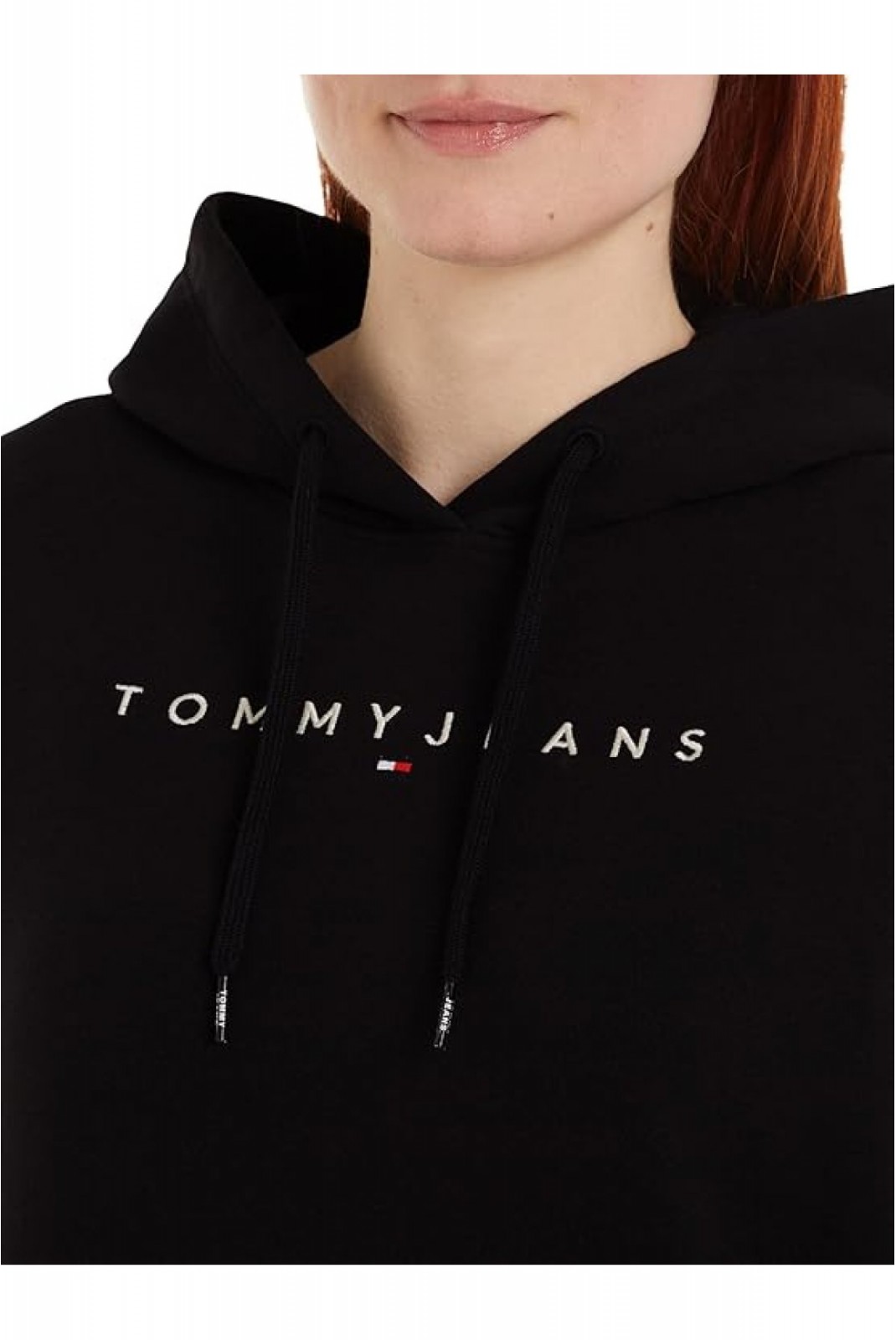 Sweat basique à capuche Tommy Jeans BDS Black DW0DW17324