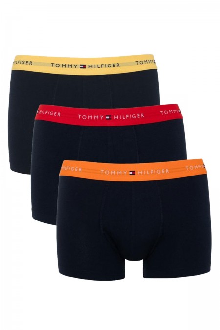 Tripack boxers coton stretch Tommy Hilfiger 0S0 Yi Yellow/Washed Orange/Deep Crim UM0UM02763